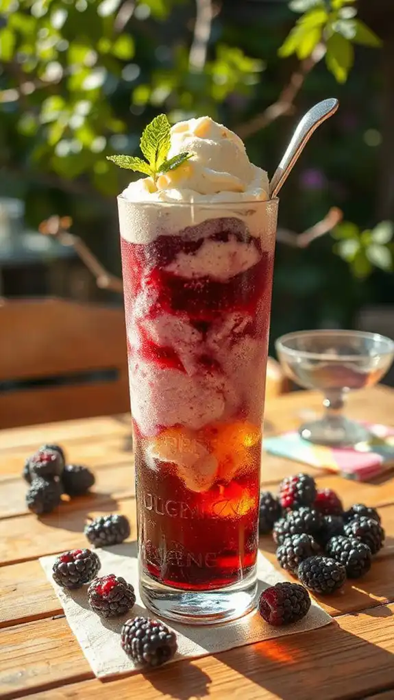 refreshing summer dessert float