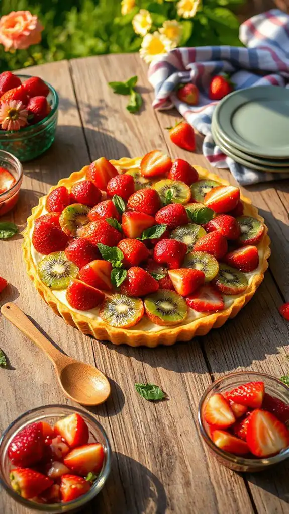 refreshing summer fruit tart
