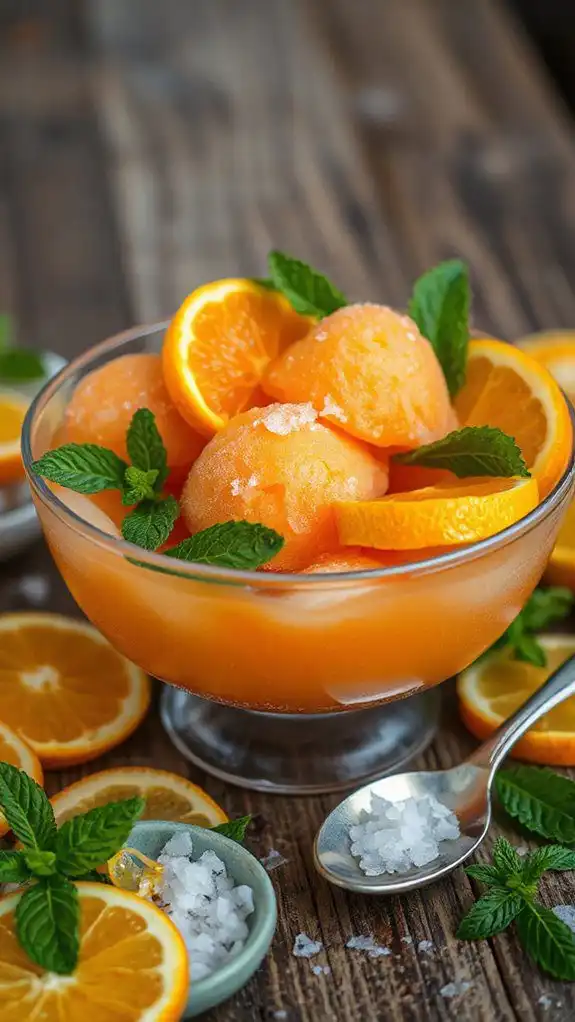 refreshing summer mandarin dessert