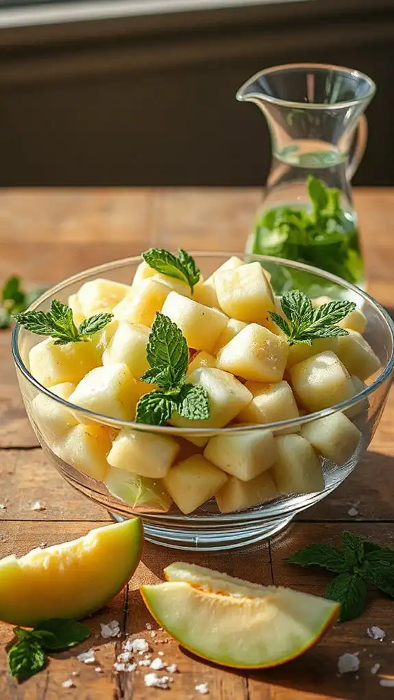 refreshing summer melon salad