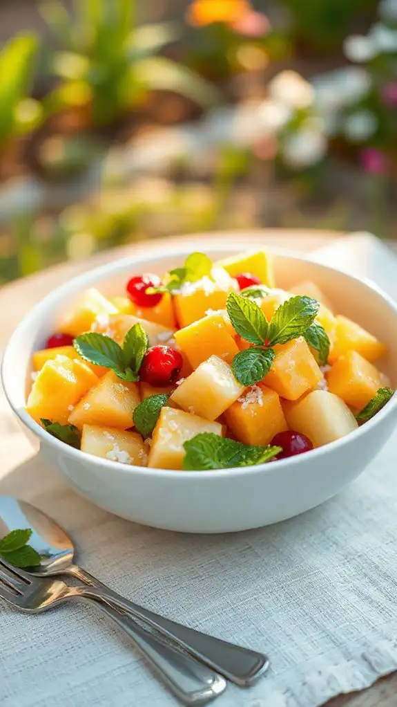 refreshing summer melon salad