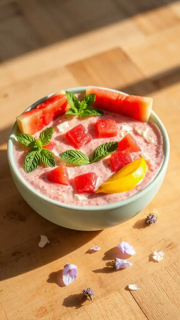 refreshing summer smoothie bowl