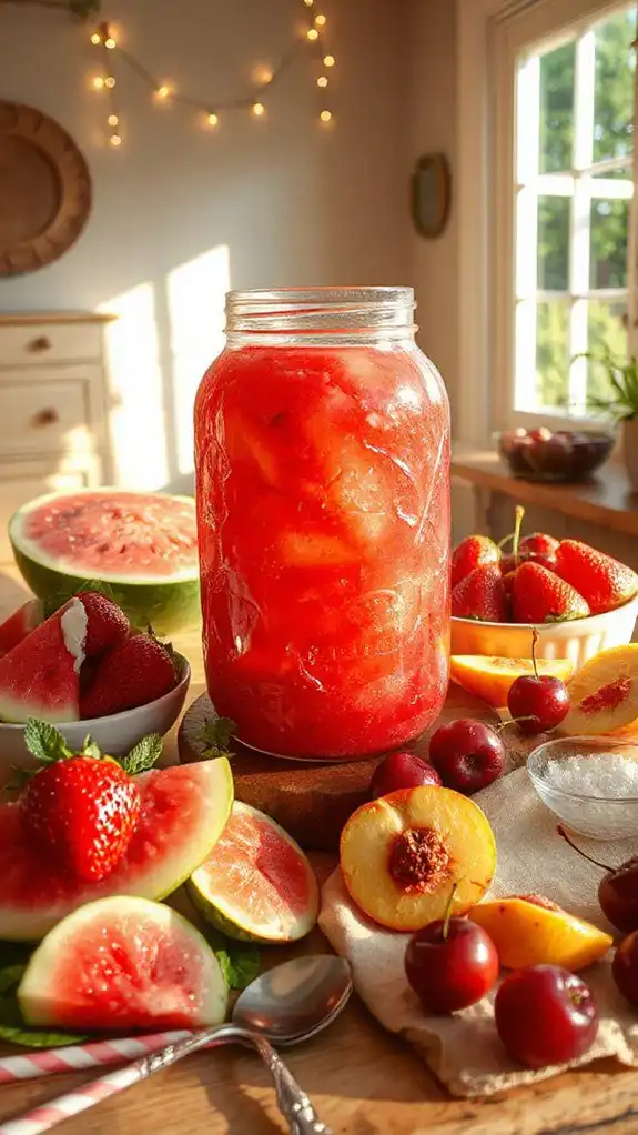 refreshing summer watermelon jelly