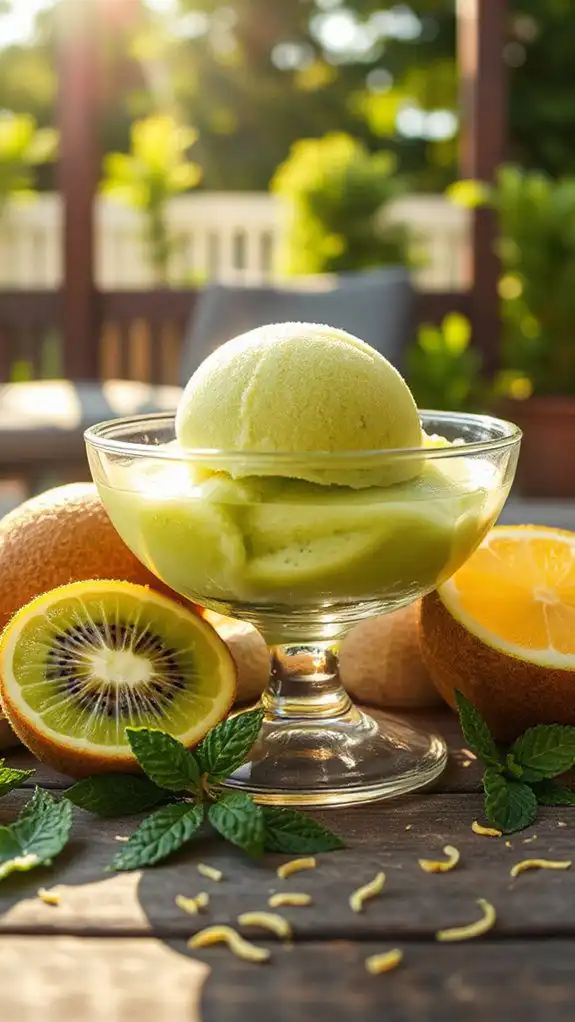 refreshing tropical dessert option