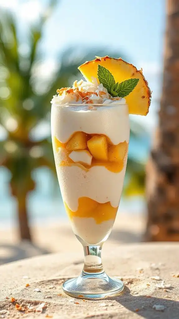 refreshing tropical dessert treat refreshing tropical dessert treat