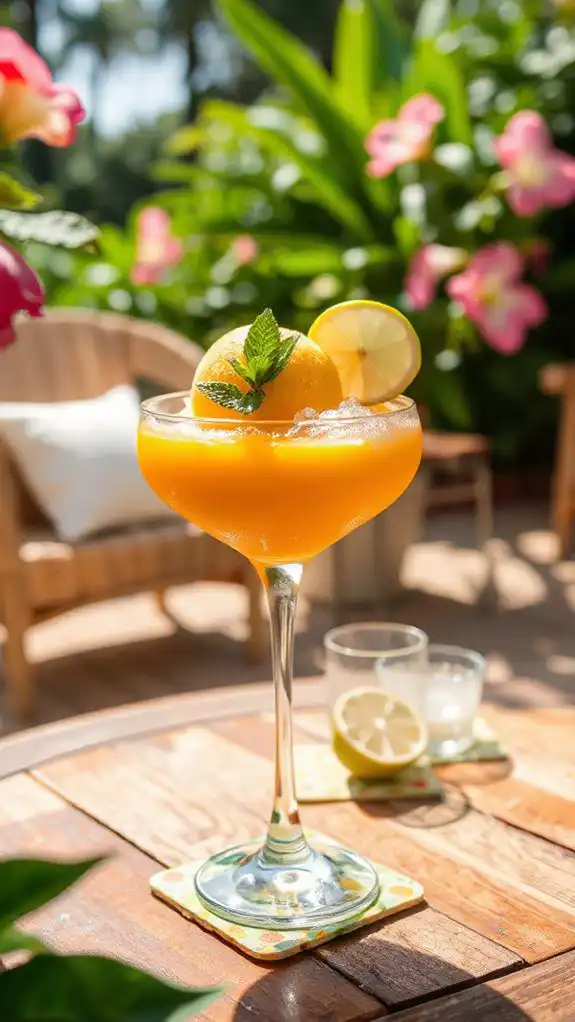 refreshing tropical sorbet daiquiri