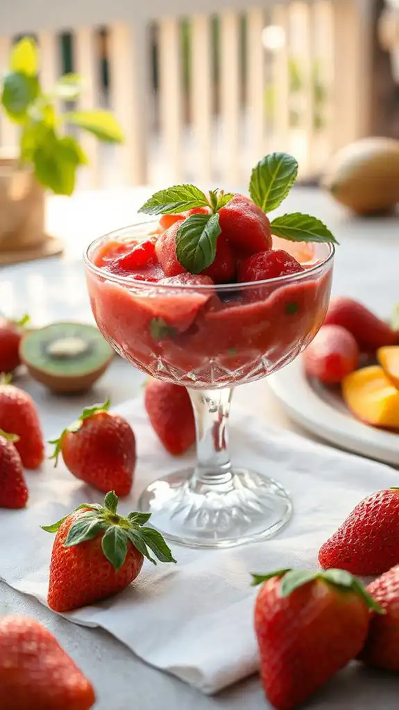 refreshing vegan summer sorbet