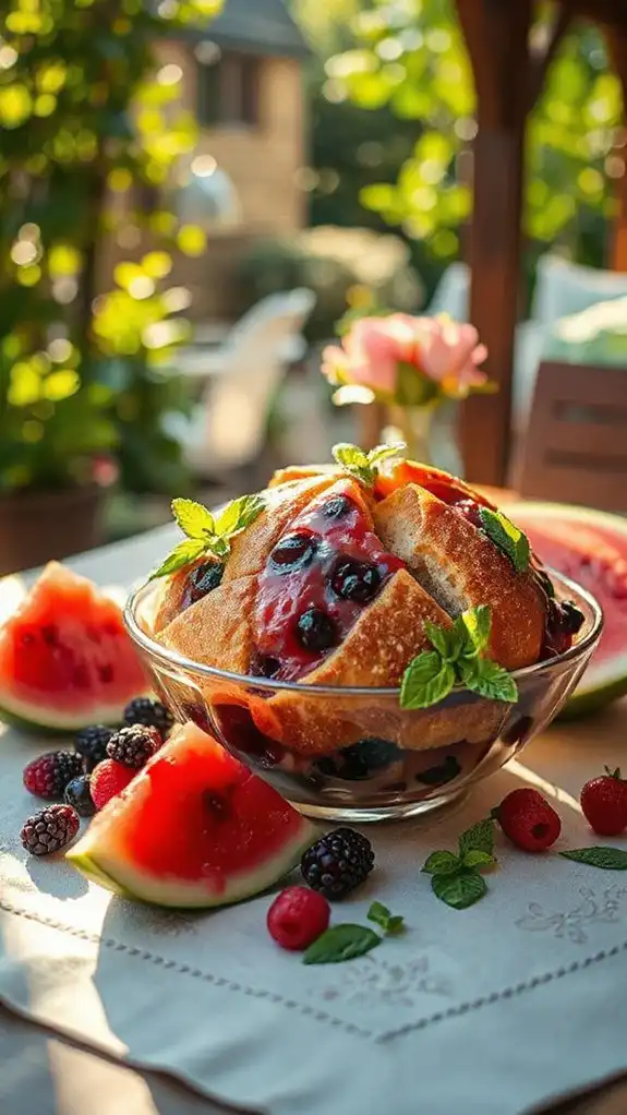 refreshing watermelon mint dessert