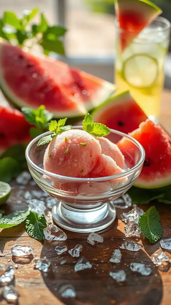 refreshing watermelon sorbet recipe