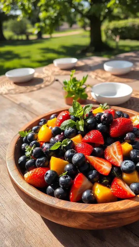 rejuvenating elderberry fruit salad