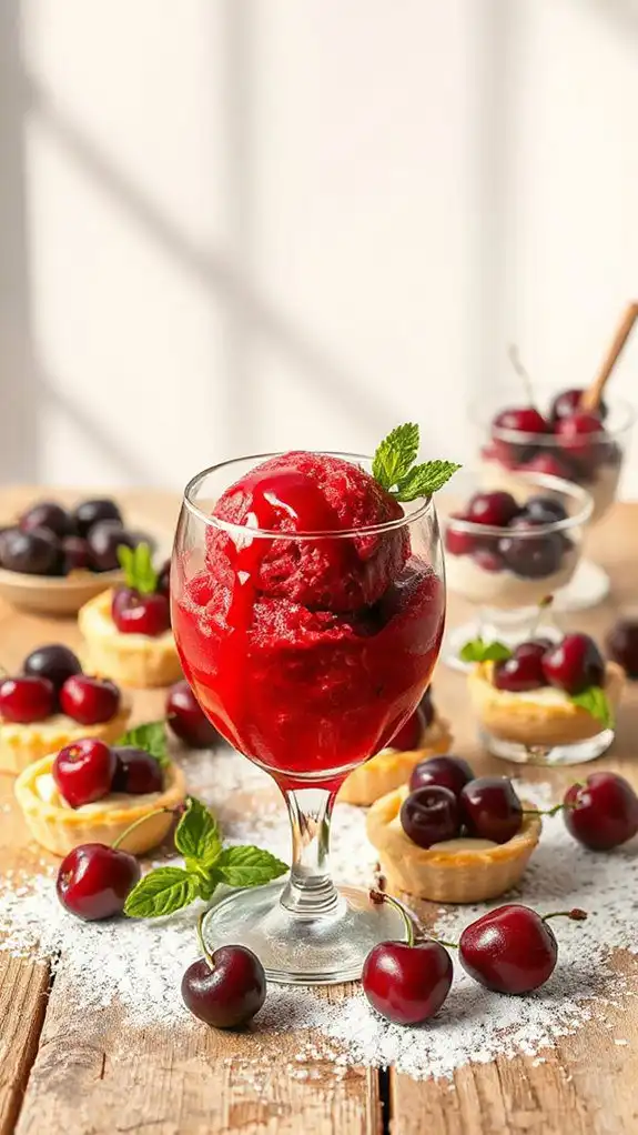 revitalizing cherry sorbet dessert revitalizing cherry sorbet dessert