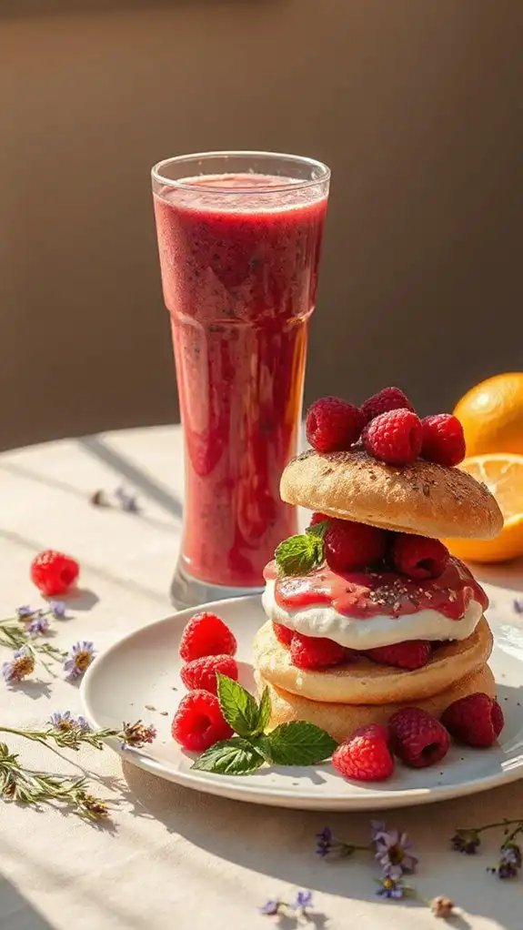revitalizing fruity summer smoothie