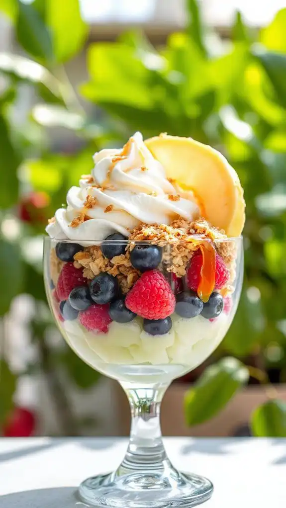 revitalizing honeydew berry parfait