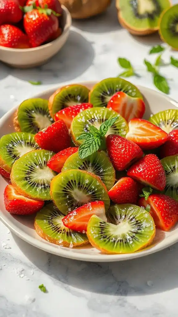 revitalizing kiwi mint salad