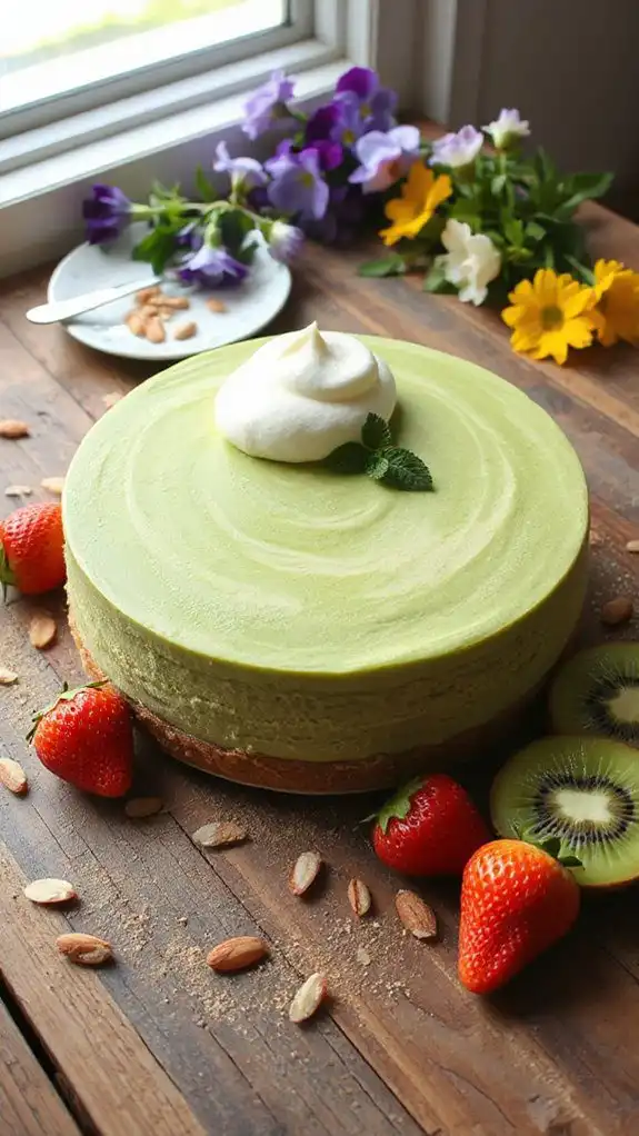 revitalizing matcha cheesecake dessert