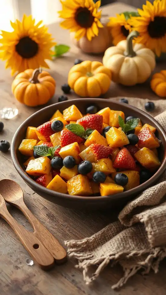 revitalizing pumpkin fruit salad
