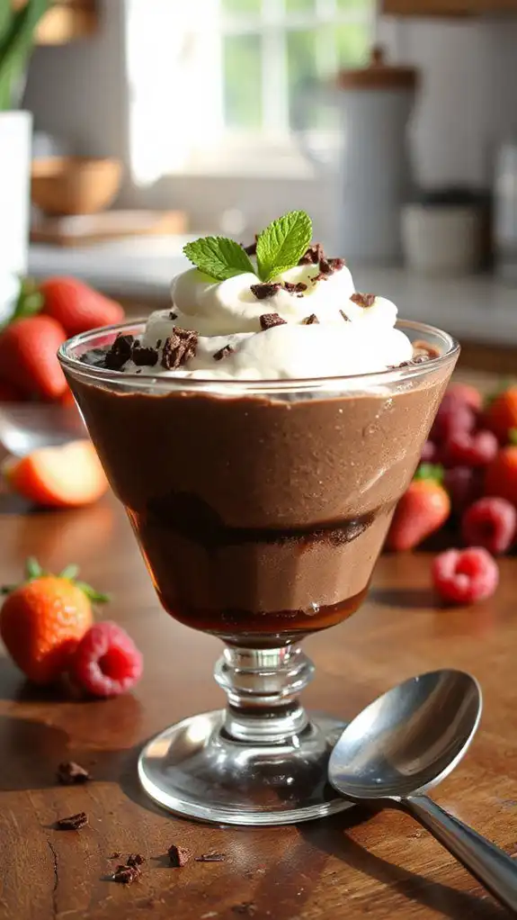 rich airy chocolate dessert