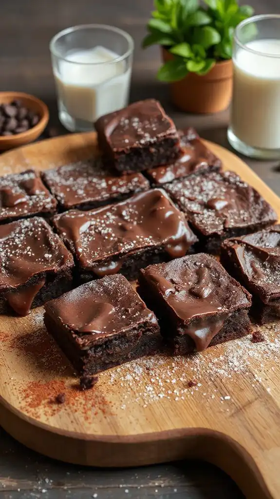 rich fudgy chocolate brownies