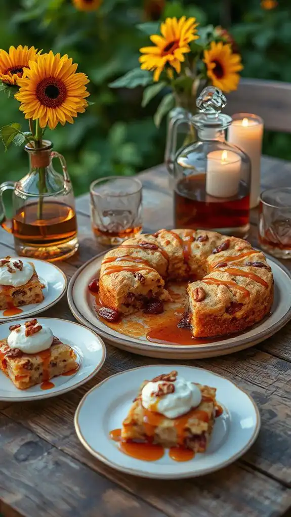 rich maple bourbon dessert