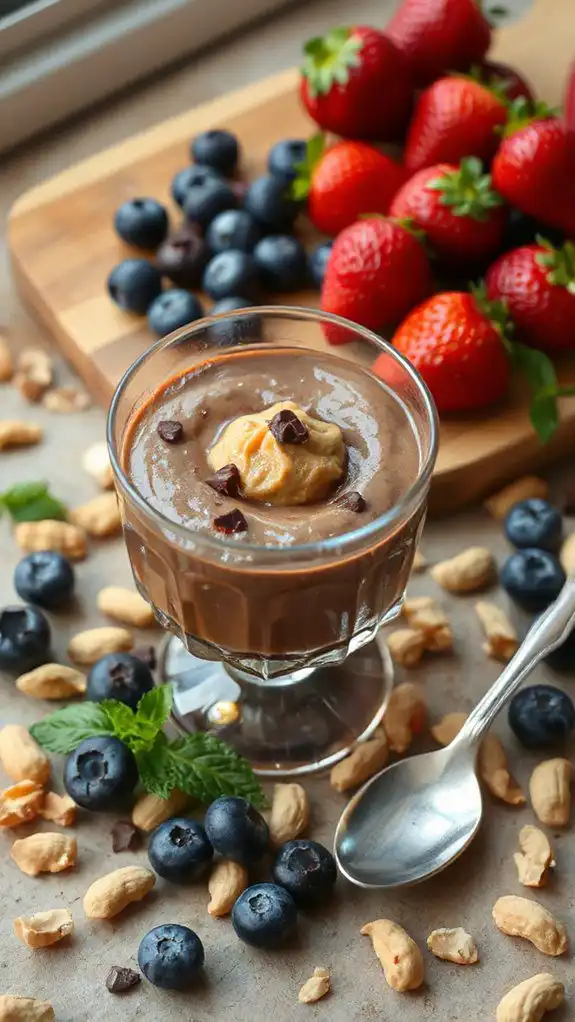 rich peanut butter mousse