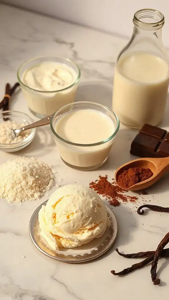 rich vanilla chocolate coating