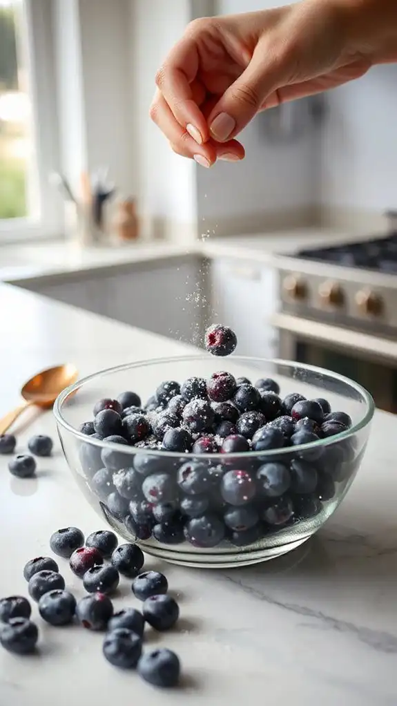 ripe organic berry compote