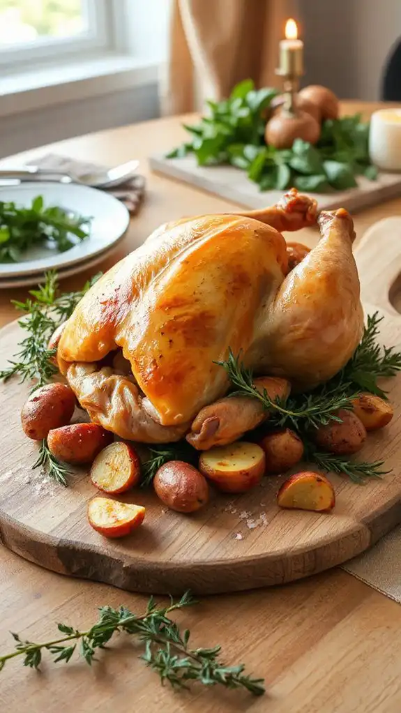 roasted chicken with herbs