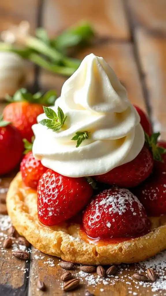 roasted strawberry fennel shortcake