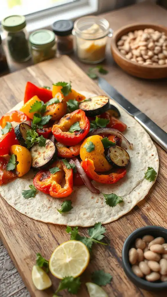 roasted vegetables add flavor