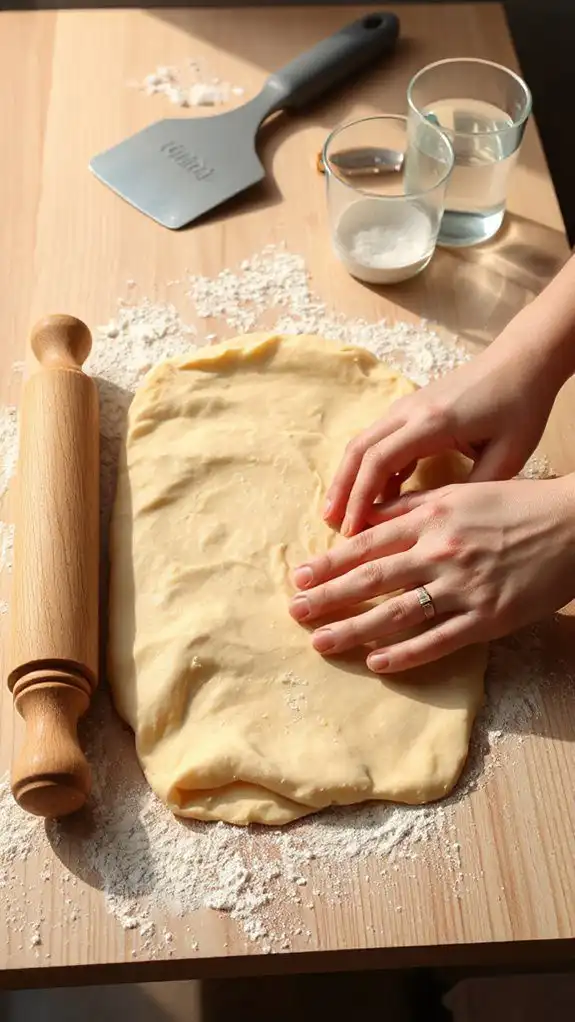 roll and form dough