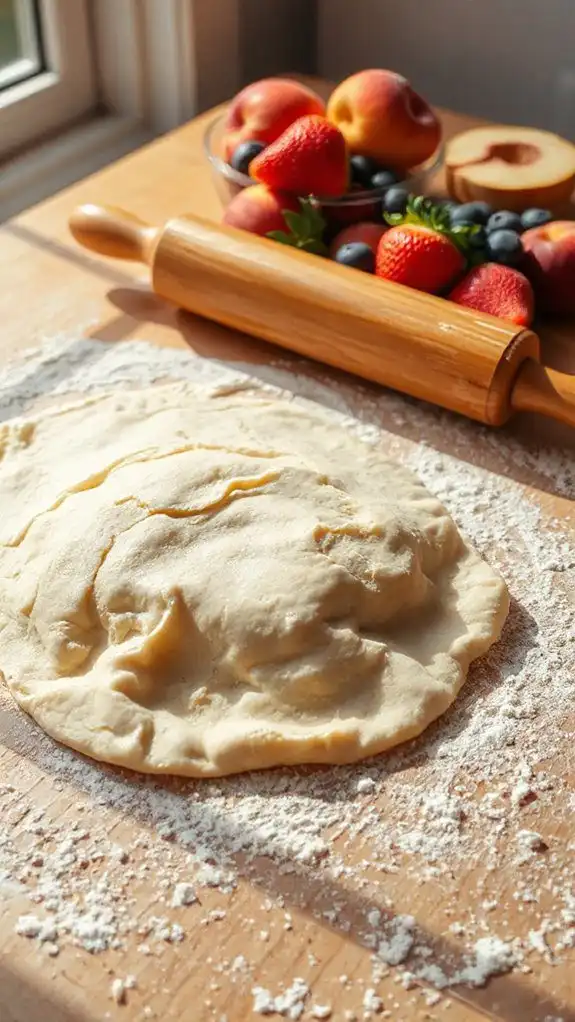 roll out pie crust