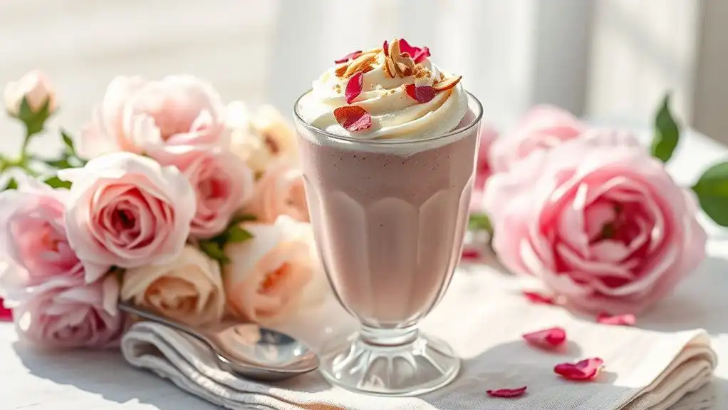 romantic summer rose desserts