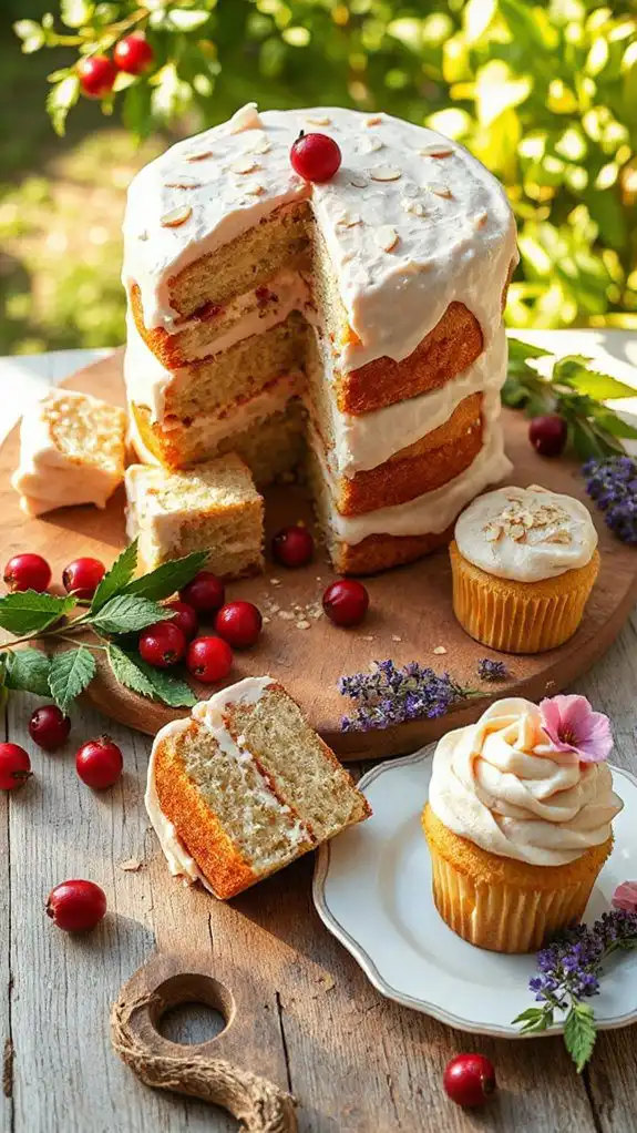 rosehip almond cake recipe