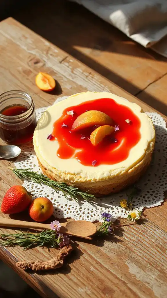 rosehip swirl cheesecake recipe