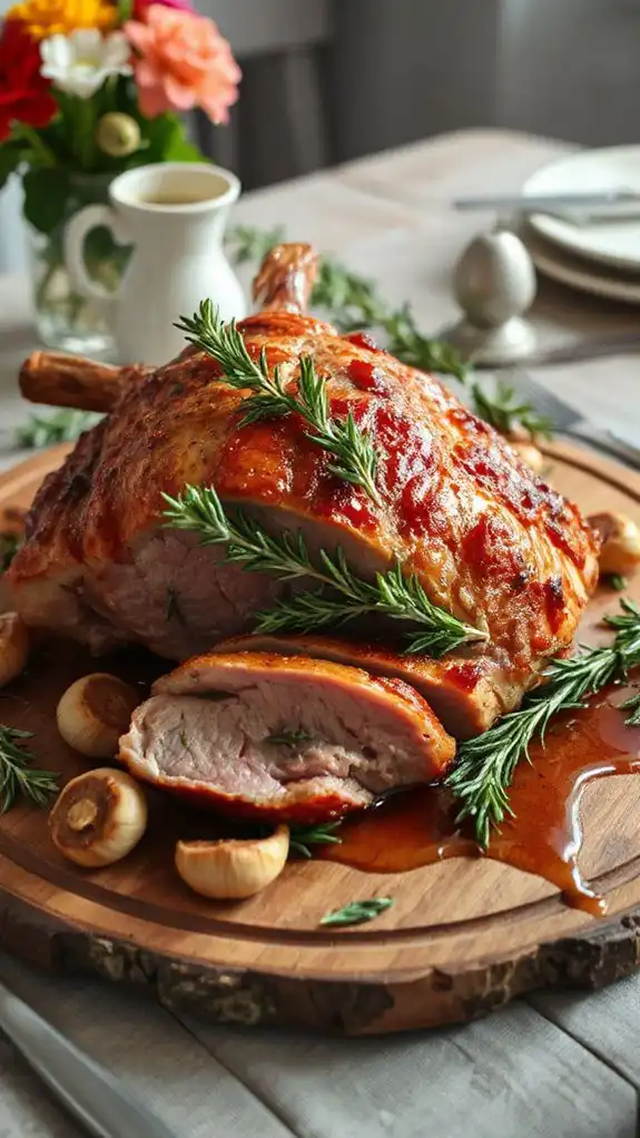 rosemary infused roasted lamb