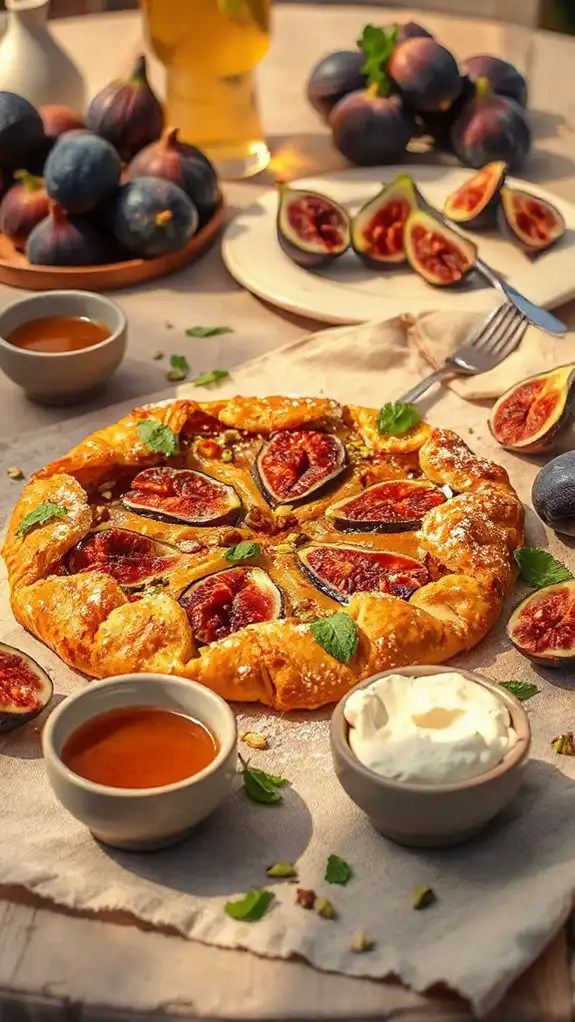 rustic fig galette dessert