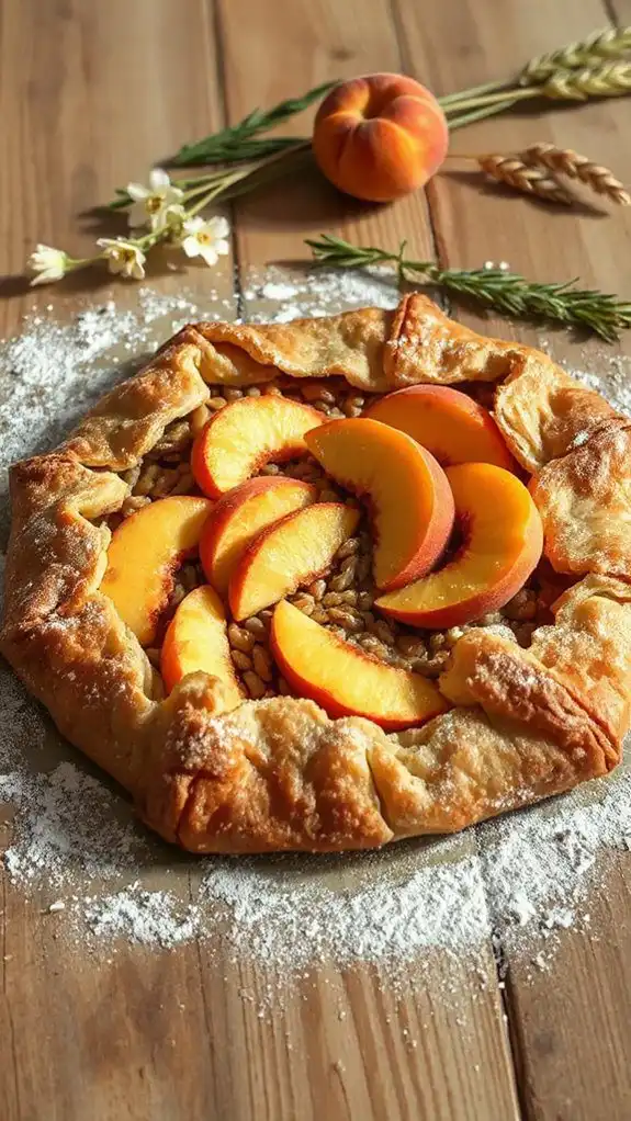 rustic peach dessert galette rustic peach dessert galette