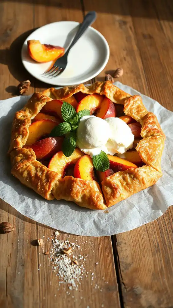 rustic peach tart delight