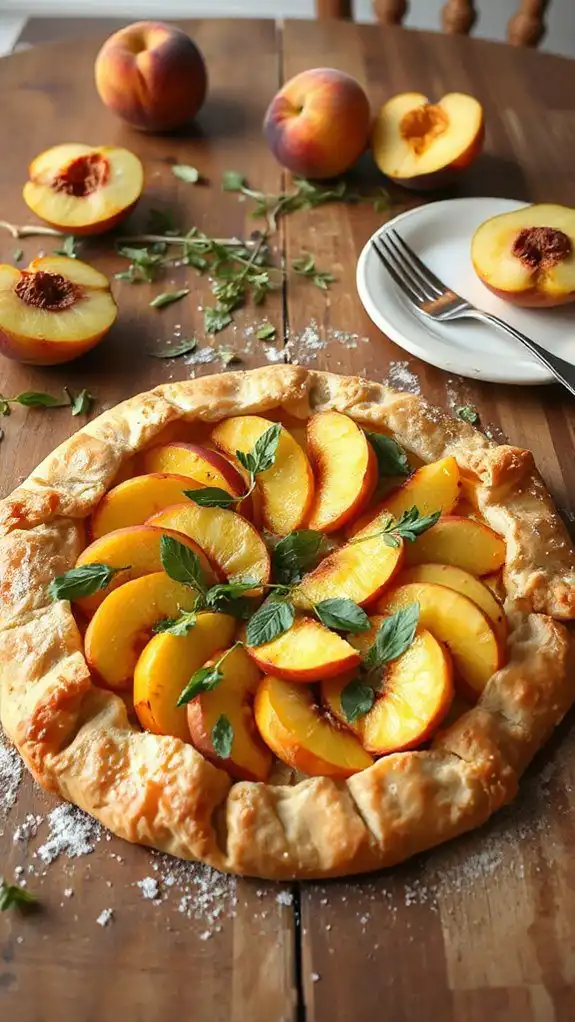 rustic peach tart recipe