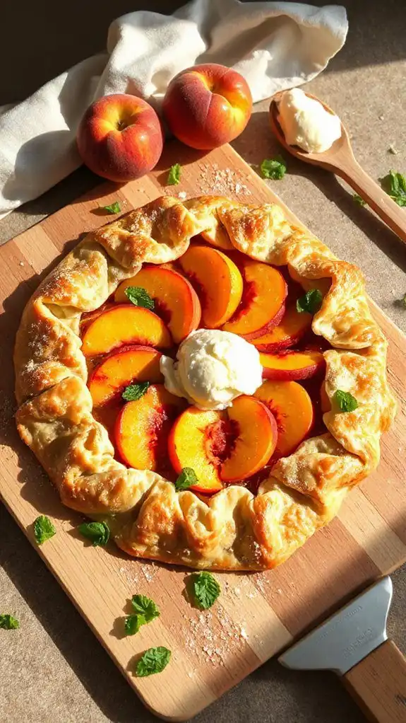 rustic peach tart recipe