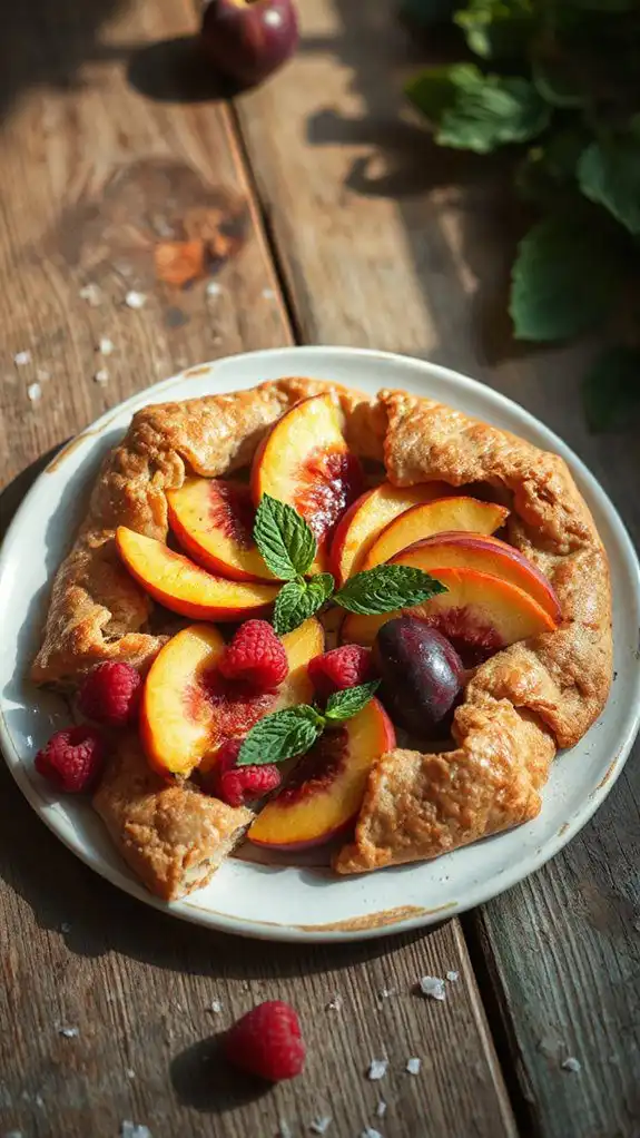 rustic seasonal fruit dessert