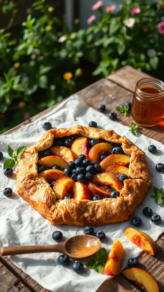 rustic summer fruit dessert