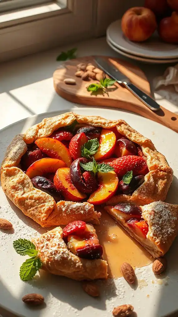 rustic summer fruit tart