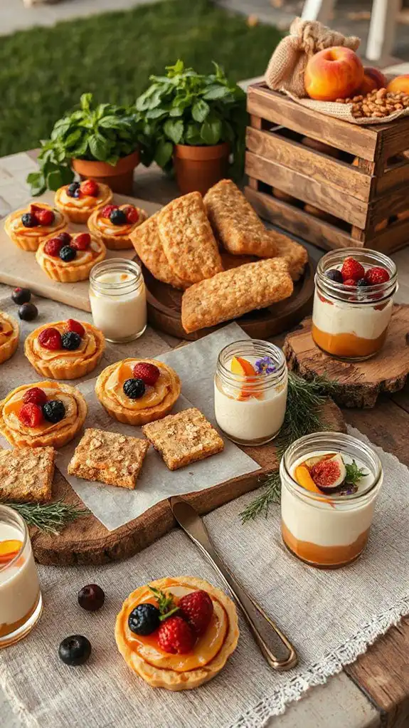 rustic wedding dessert bar