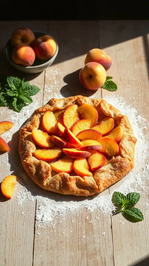 rustic white peach pastry rustic white peach pastry