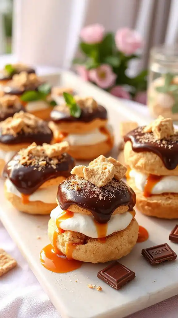 s mores cream puffs delight