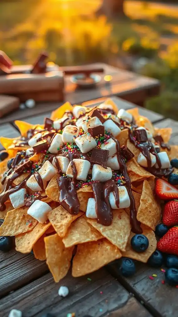 s mores inspired dessert nachos s mores inspired dessert nachos
