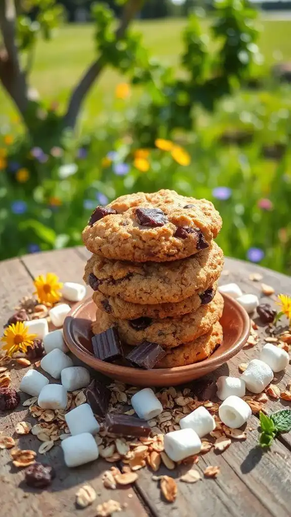 s mores oatmeal cookies recipe