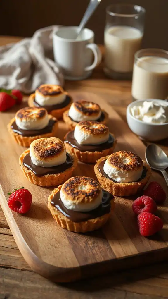 s mores tarts wine pairings