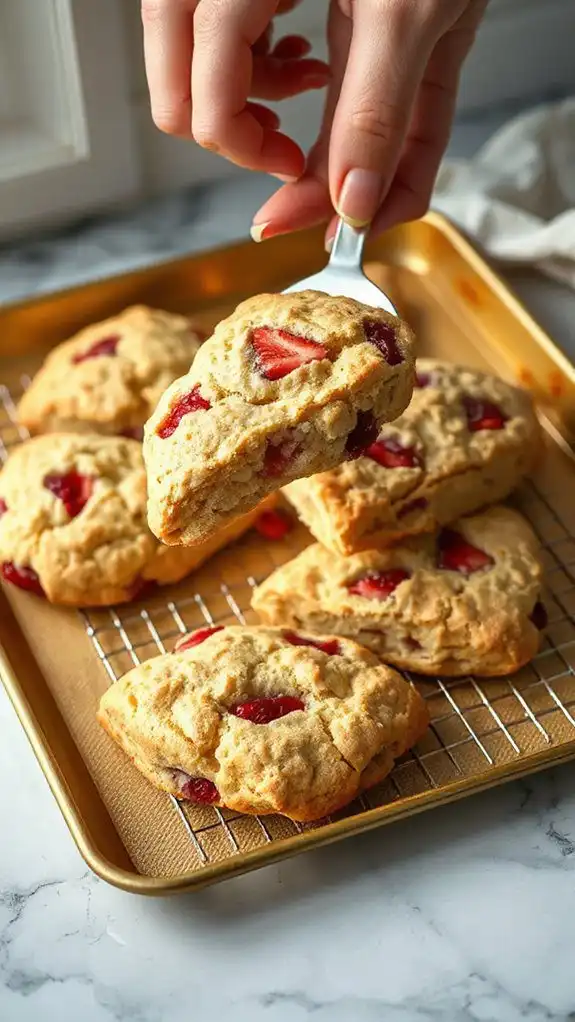 safely transfer golden scones